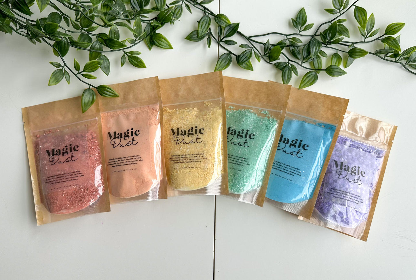Rainbow Magic Dust w/Magic Liquid - | Magic Potion | STEM | Sensory Play | Halloween Gift | Birthday Gift | Christmas Gift | Montessori | Holiday Sensory