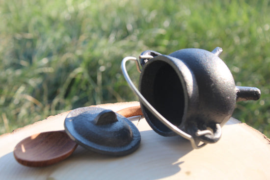 Magic Folks Mini Cast Iron Cauldron | Potion Accessories | Sensory Play Tools