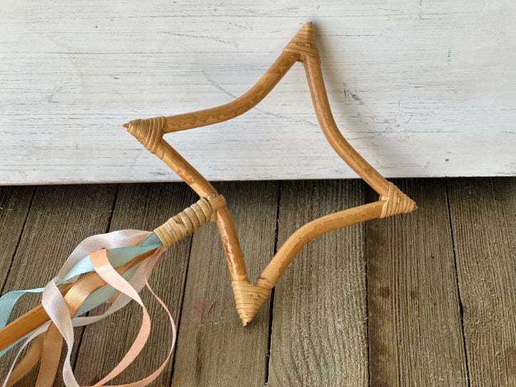 Magic Star Rattan Wand - | Magic Potion | STEM | Sensory Play | Halloween Gift | Birthday Gift | Christmas Gift