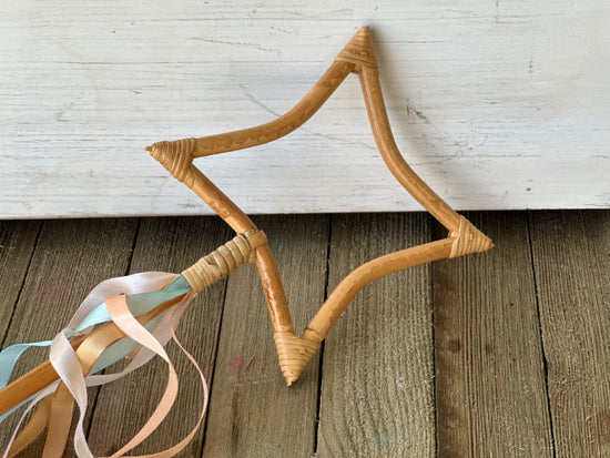 Magic Star Rattan Wand - | Magic Potion | STEM | Sensory Play | Halloween Gift | Birthday Gift | Christmas Gift