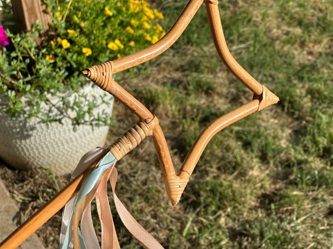 Magic Star Rattan Wand - | Magic Potion | STEM | Sensory Play | Halloween Gift | Birthday Gift | Christmas Gift
